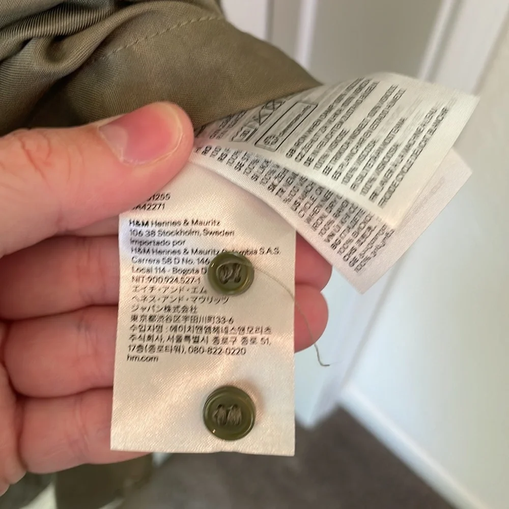 H&M Olive Tunic- oversized NWOT - Picture 11 of 11